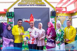 DPMPTSP Pekanbaru Perkenalkan Produk Unggulan UMKM Dalam ICE 2023 Di Makasar